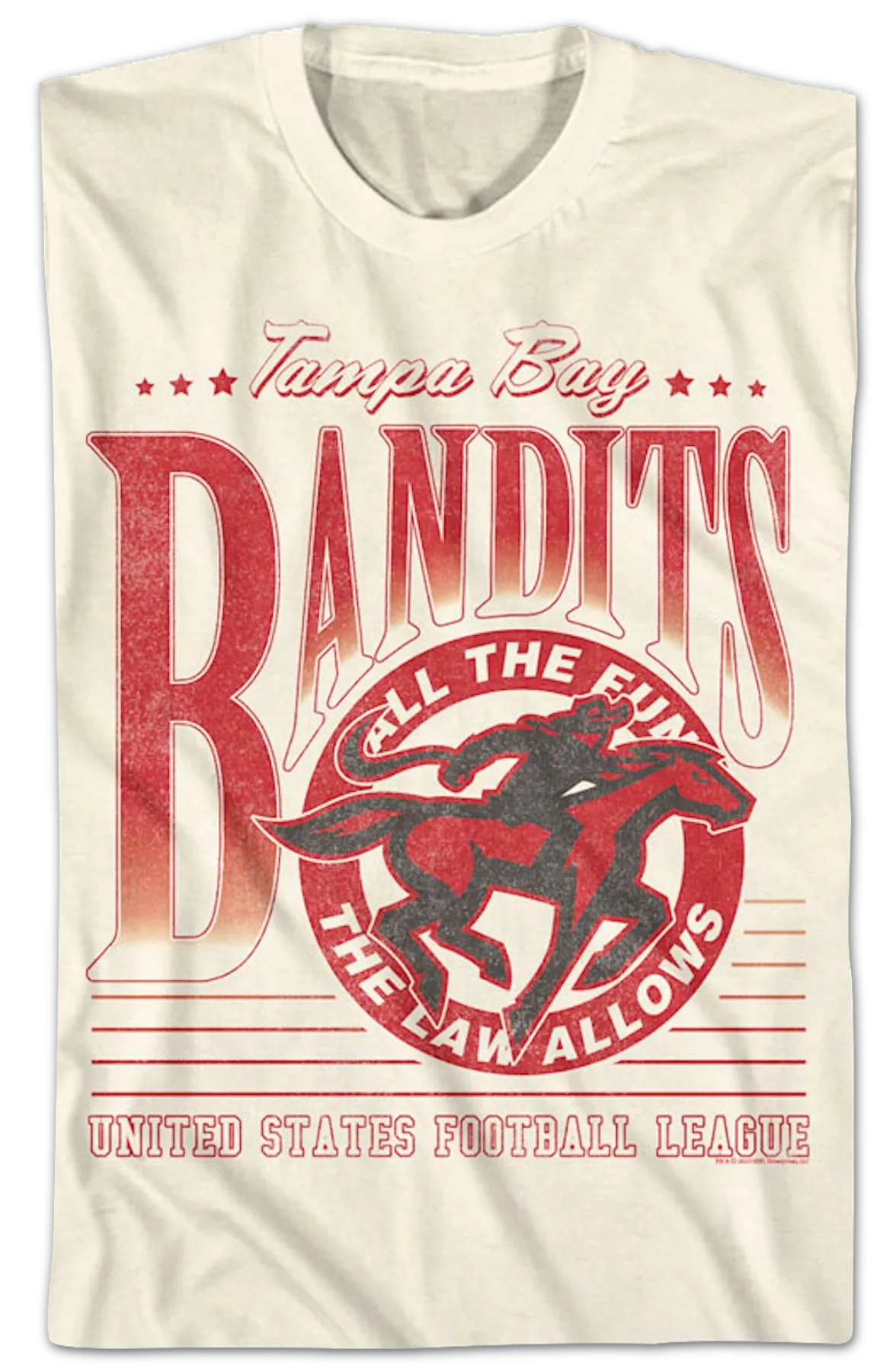 All The Fun The Law Allows Tampa Bay Bandits USFL T-Shirt