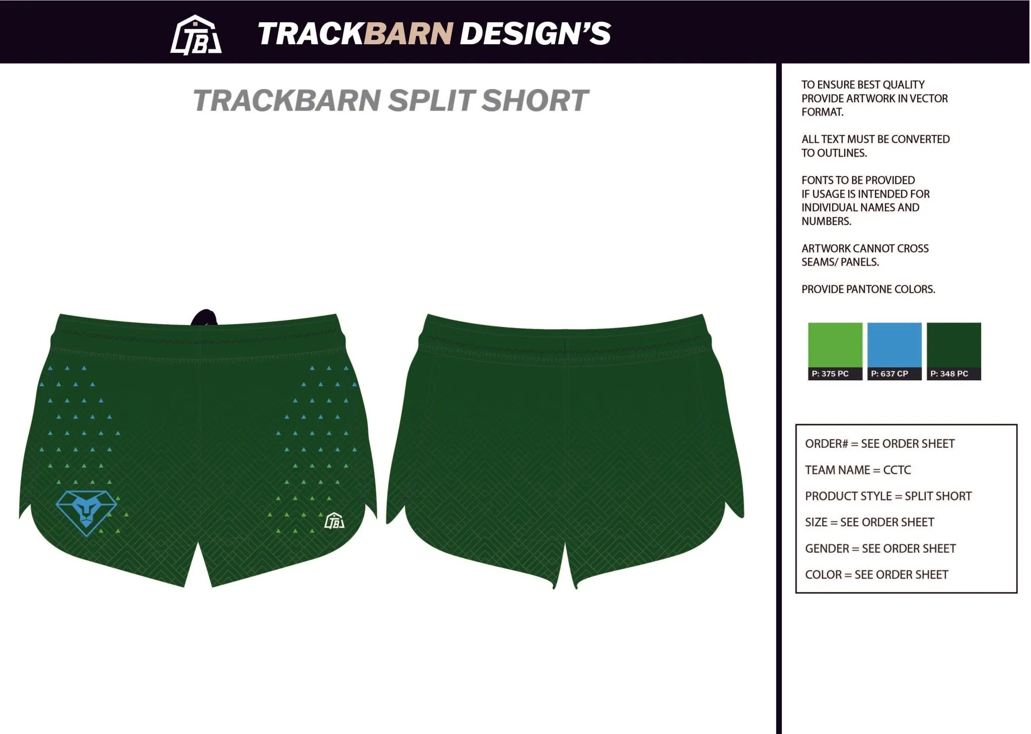 Central-City-TC Youth Split Track Short