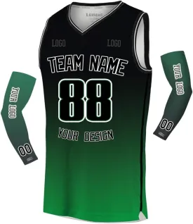 Custom Gradient Basketball Jersey Design Any Team Name Logo,Personalized Sport Jerseys for Men/Women/Youth