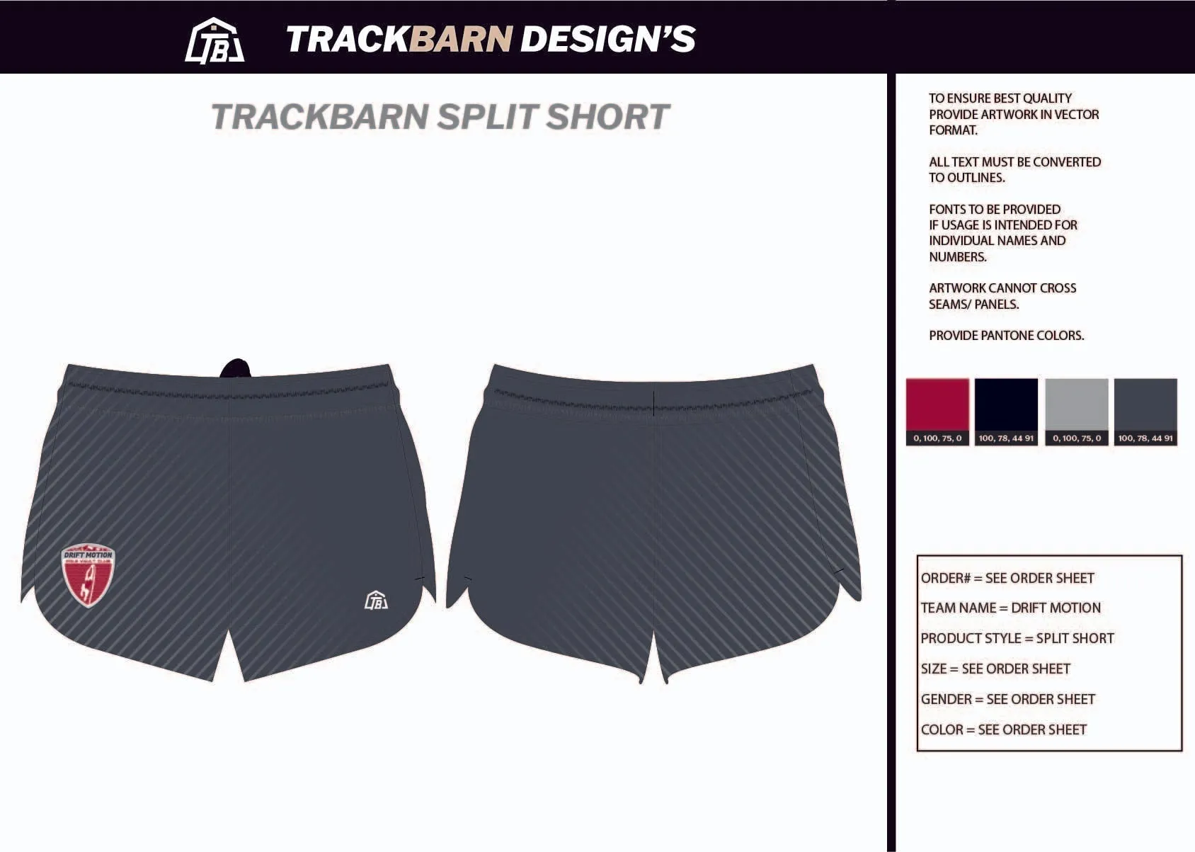 Drift-Motion- Youth Split Track Short