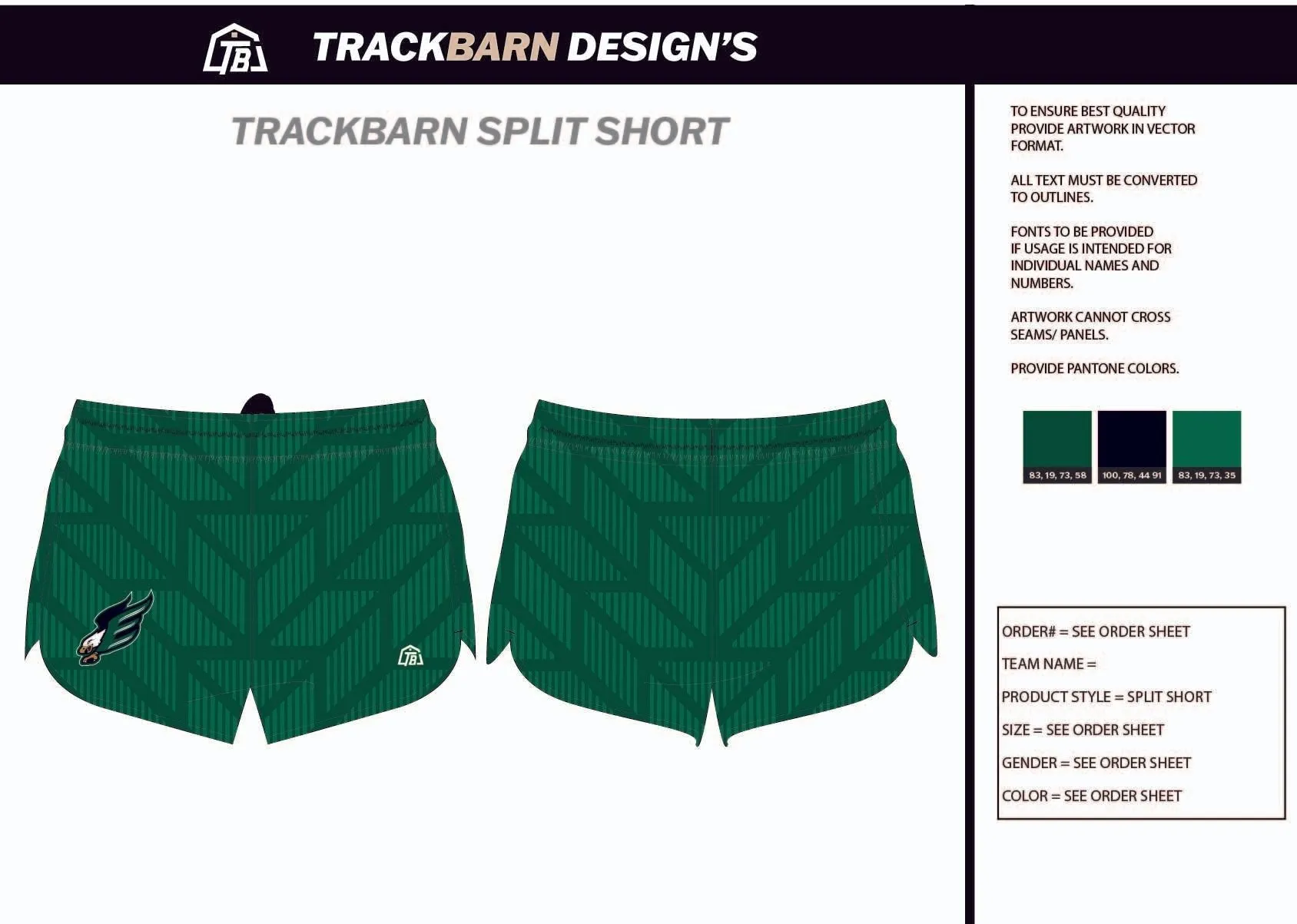 Ellison-Eagles- Youth Split Track Short