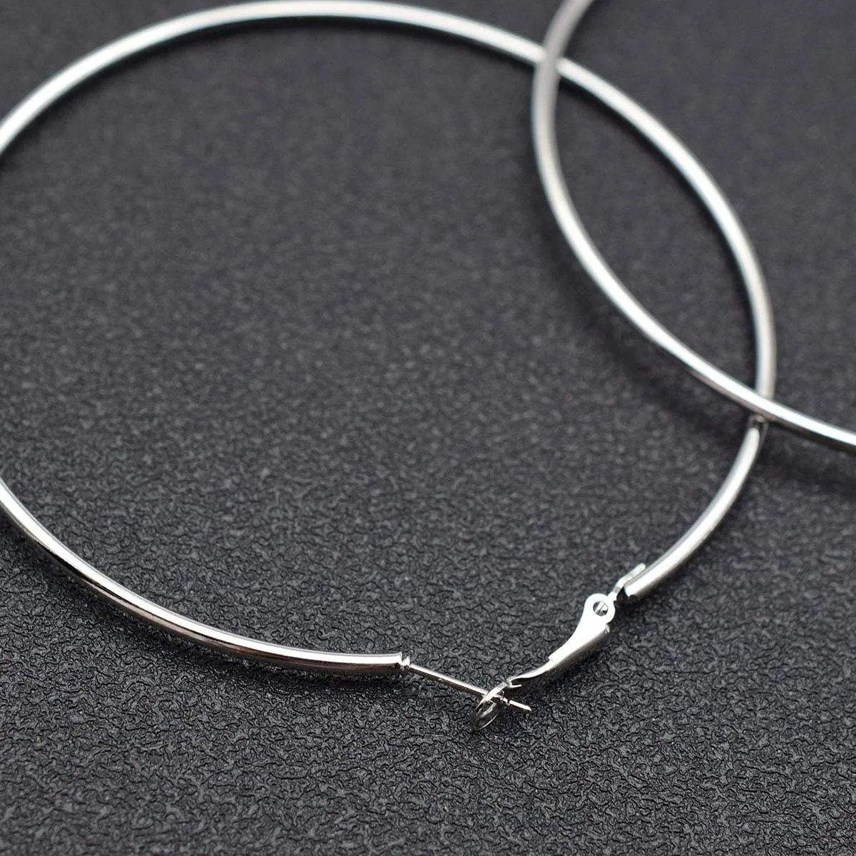 Hypoallergenic Extra Large Basketball Hoop Earrings for Women Men - Big Thin Hoop Earrings