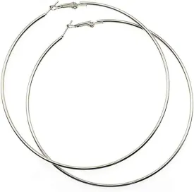 Hypoallergenic Extra Large Basketball Hoop Earrings for Women Men - Big Thin Hoop Earrings