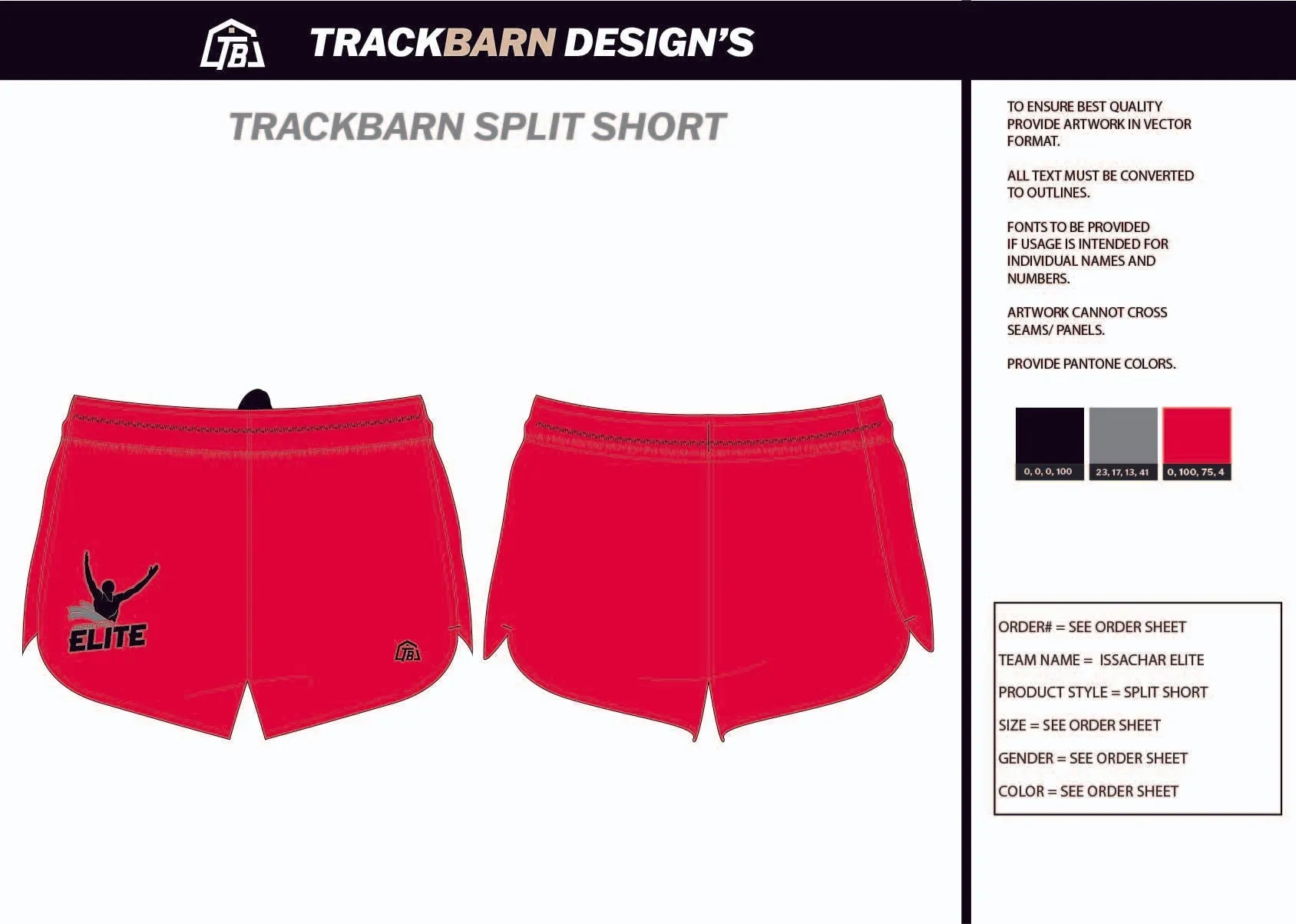 IssaChar-Elite- Youth Split Track Short
