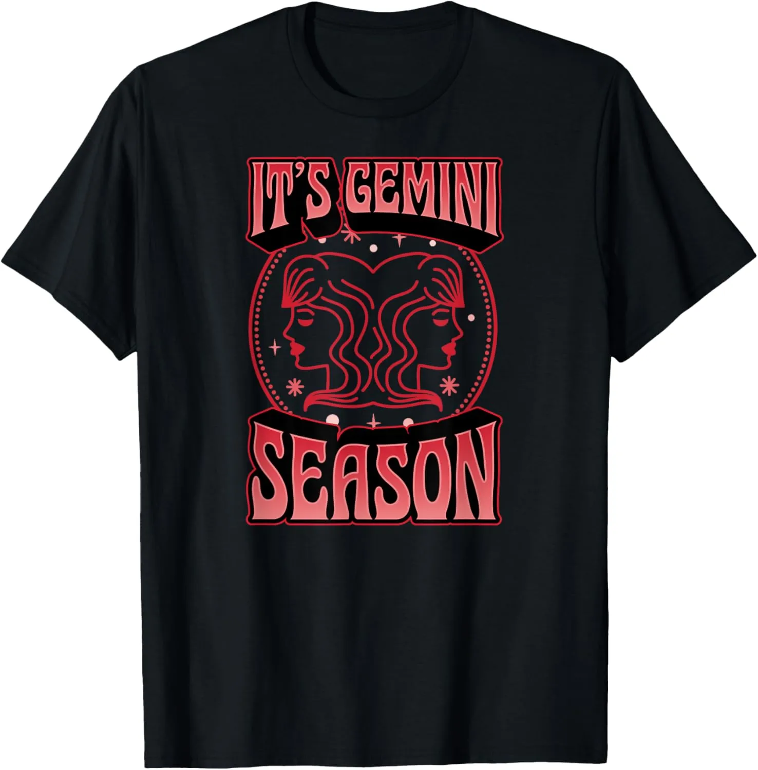 It's Gemini Season 70s 80s Retro Astrology Zodiac Sign T-Shirt
