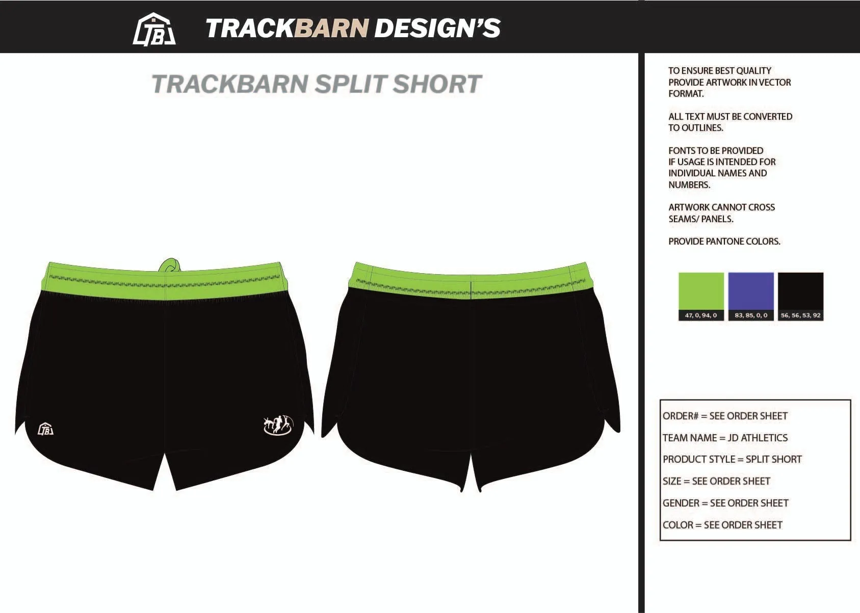 JD-Athletics- Mens Split Track Short