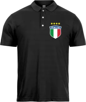 lepni.me Mens Italy Football Polo Shirt with Name and Number, Italian Flag Badge Custom Jersey, European Championship 2024