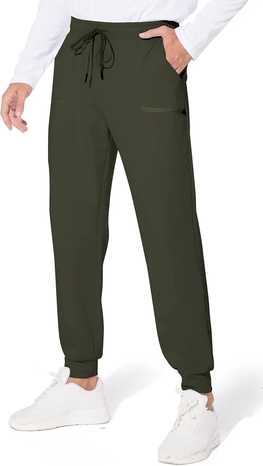 M MAROAUT Men's Joggers Pants - Lightweight Sweatpants with Zipper Pockets, Gym Workout Pants for Athletic Running Casual