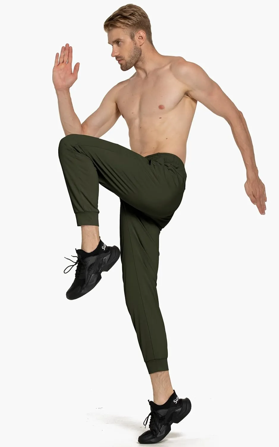 M MAROAUT Men's Joggers Pants - Lightweight Sweatpants with Zipper Pockets, Gym Workout Pants for Athletic Running Casual