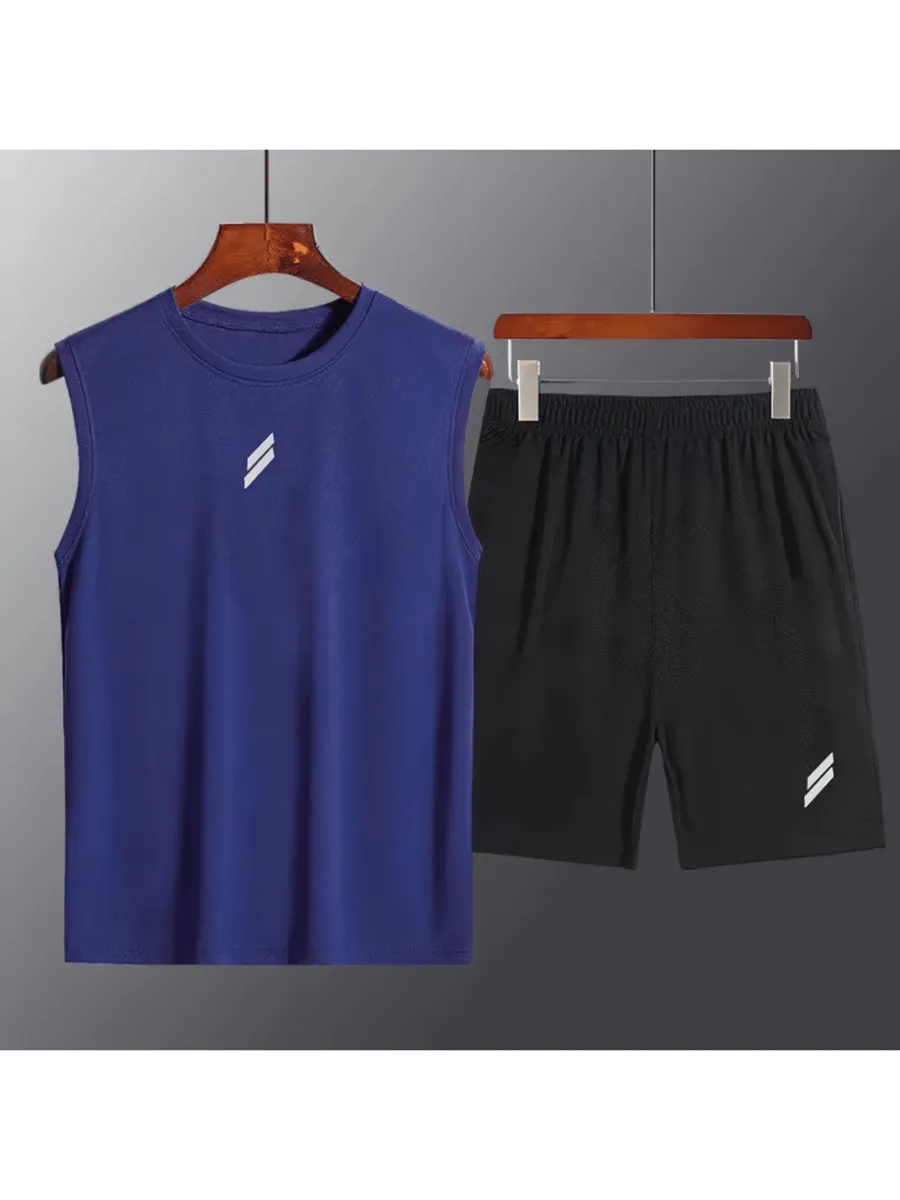 Men's Athletic Sleeveless Shirt and Shorts - SF2036