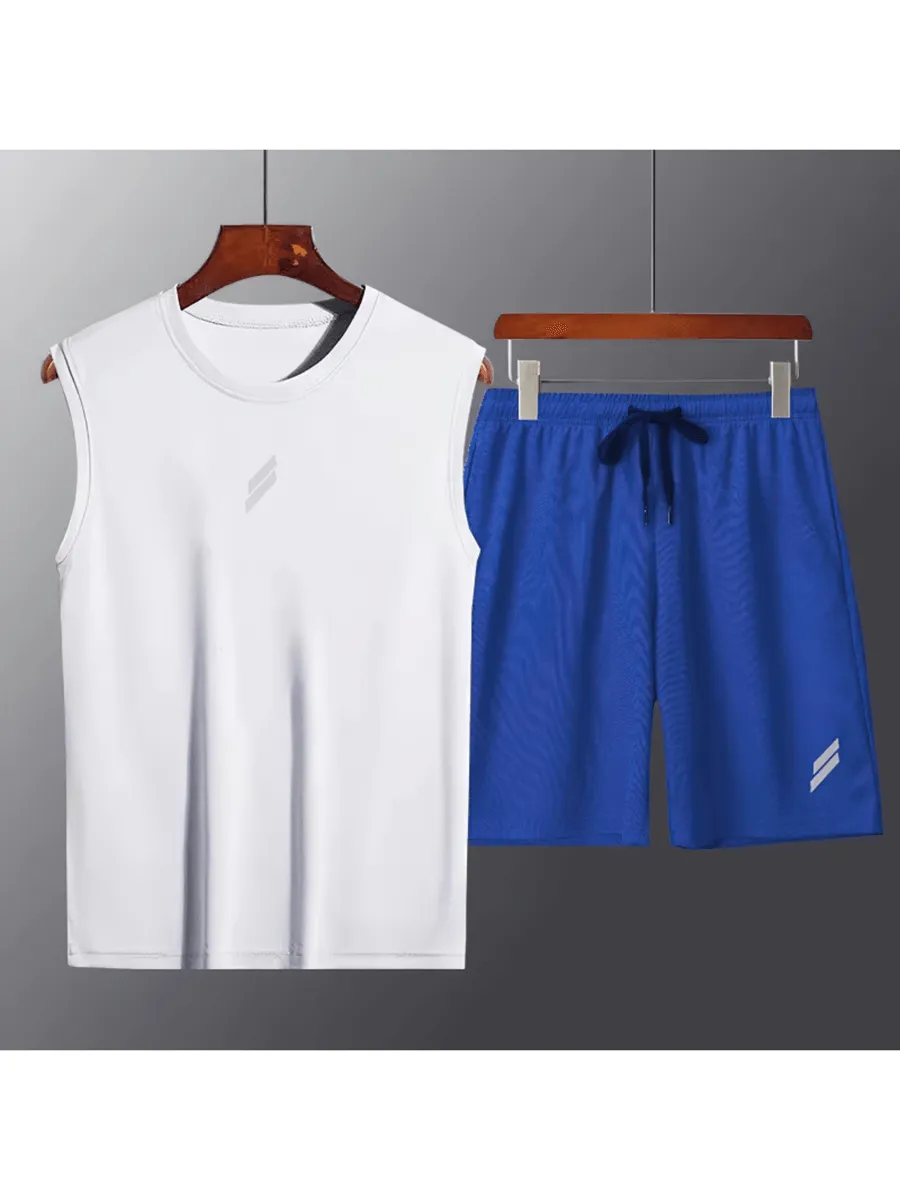 Men's Athletic Sleeveless Shirt and Shorts - SF2036