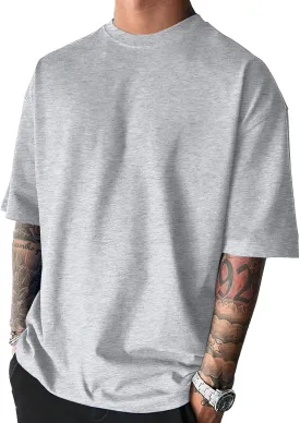 Men's Fashion Oversized Tshirts Workout Short Sleeve T-Shirt Dry Fit Lightweight Crewneck Tee Tops