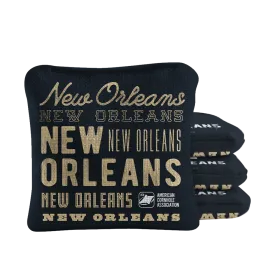 New Orleans Football Vintage Gameday Synergy Pro Cornhole Bags