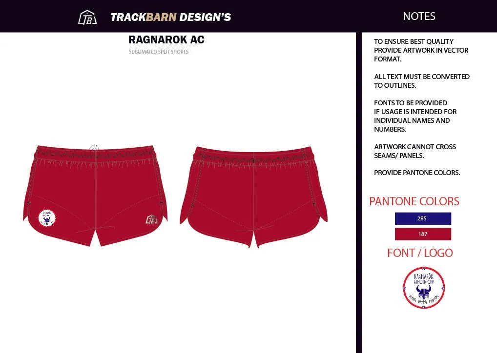 Ragnorok-AC- Mens Split Track Short
