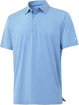 Rouen Golf Shirts for Men Moisture Wicking Lightweight Dry fit Performance Sports Stripe Collared Golf Polo Shirts for Men
