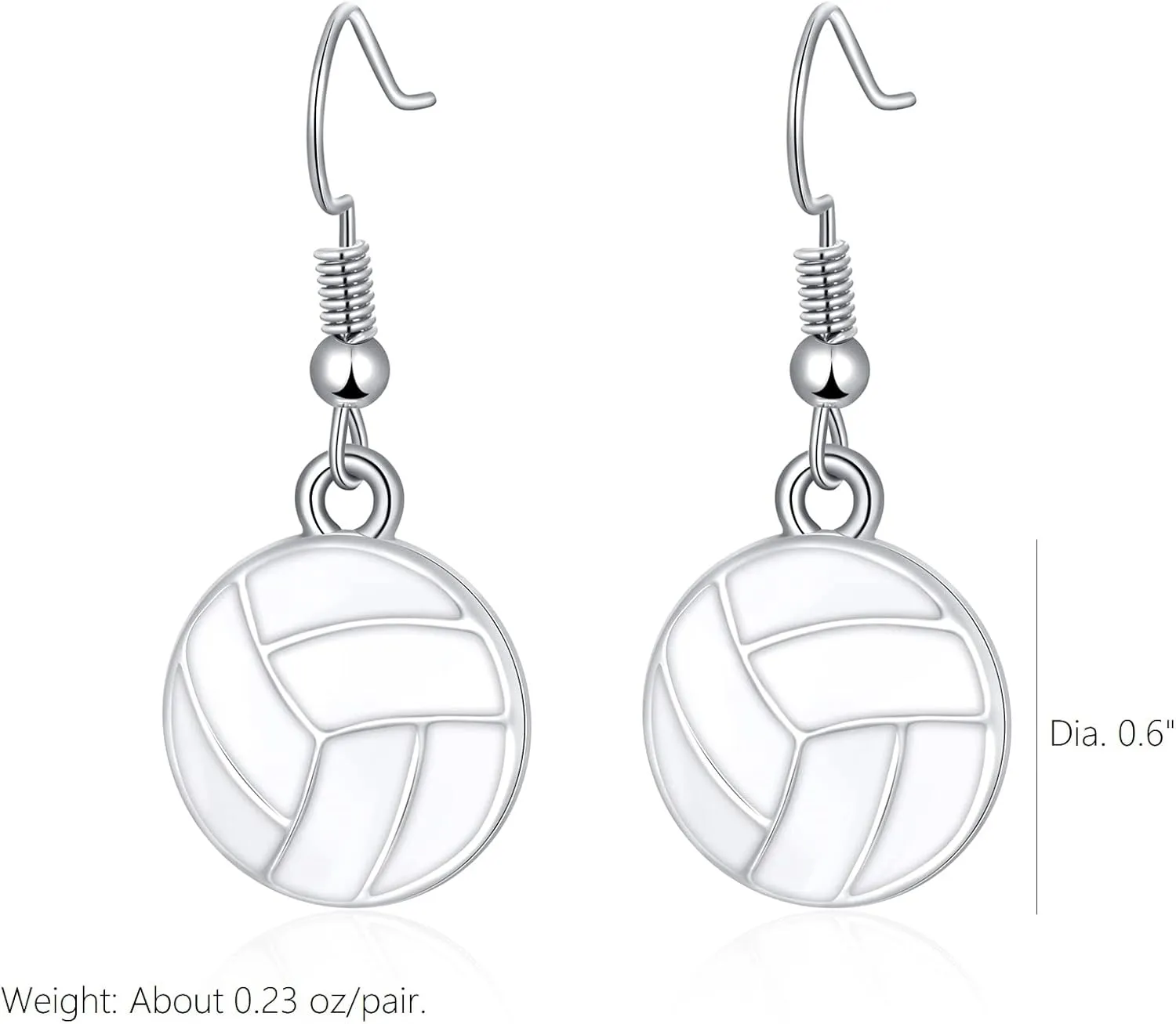 Sport Ball Dangle Earrings, Football, Basketball, Soccer, Volleyball, Baseball Earrings for Women Fans