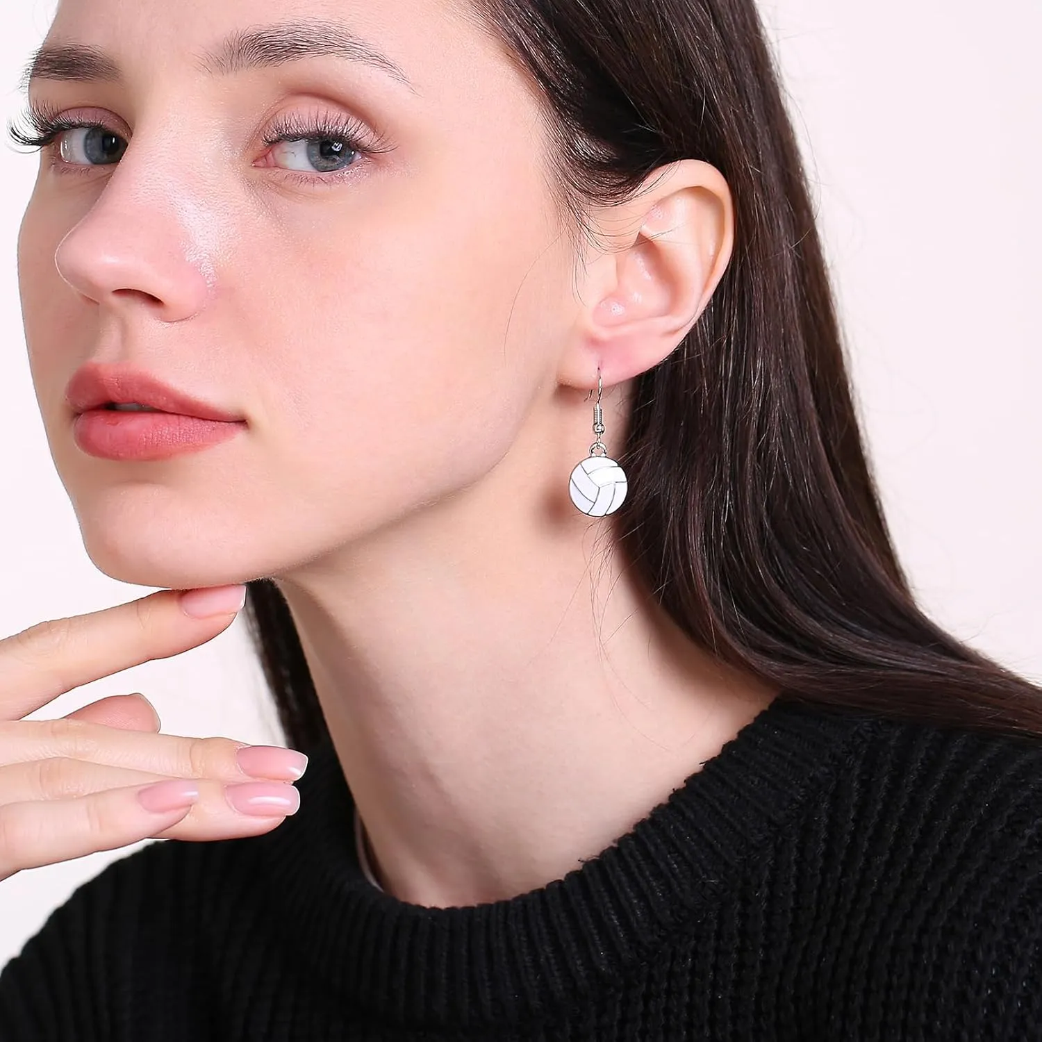 Sport Ball Dangle Earrings, Football, Basketball, Soccer, Volleyball, Baseball Earrings for Women Fans
