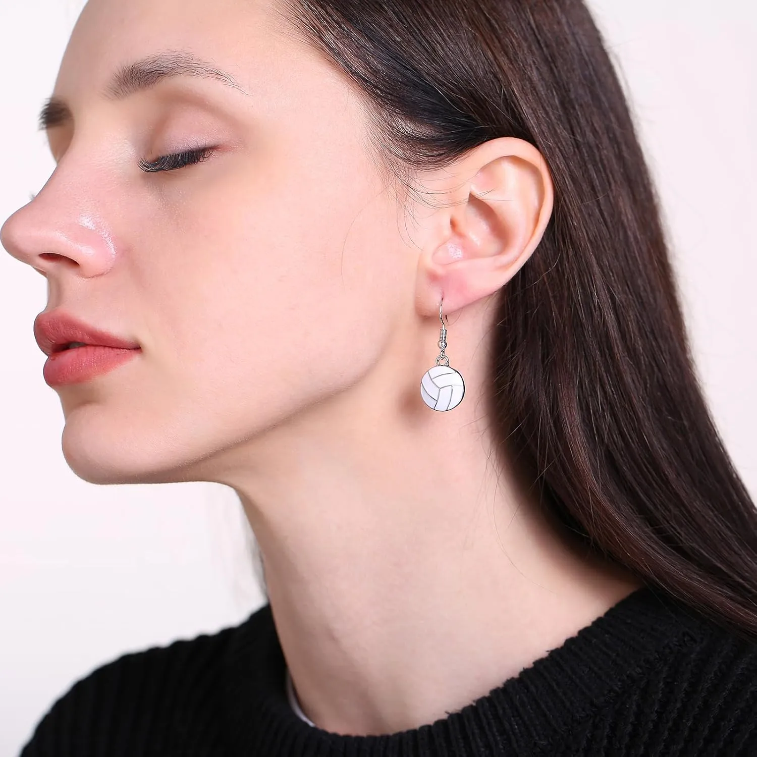 Sport Ball Dangle Earrings, Football, Basketball, Soccer, Volleyball, Baseball Earrings for Women Fans