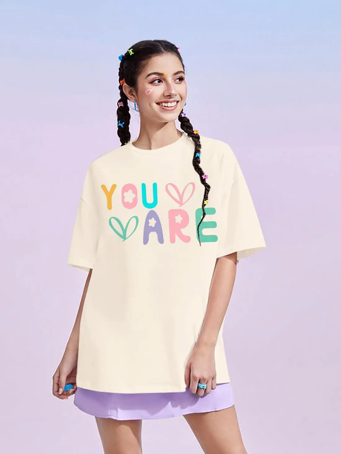 VILOVE You are Inspiration T Shirt Women Oversized Christian Shirts Positive Affirmation Tee Casual Blessed Saying Tops