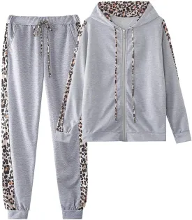 Women's 2 Piece Tracksuit Sweatsuits Sets Hoodie Sweatshirt and Jogging Sweatpants Suit